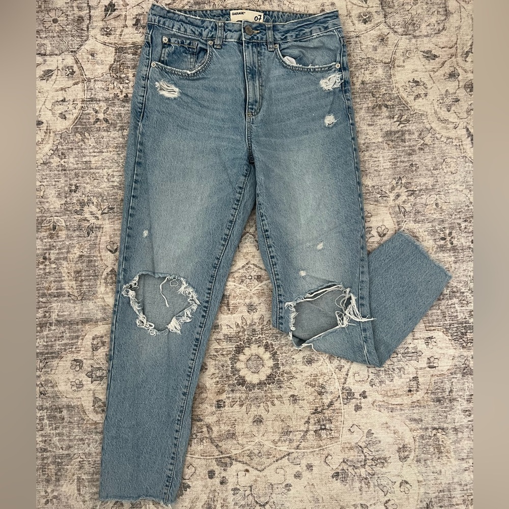 Garage Straight Leg Medium Distressed